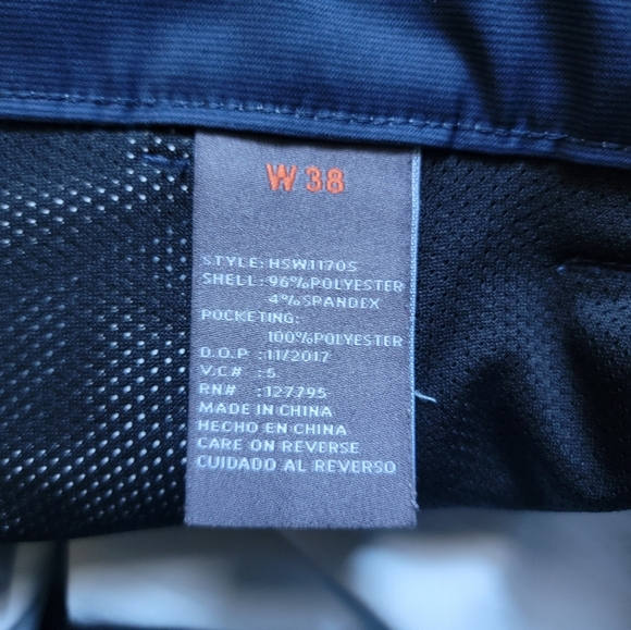 Hawke & Co Men's Blue Flat Front Shorts - Picture 4 of 5